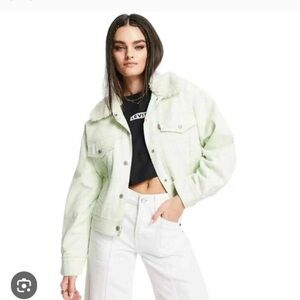 Levi’s‎ Baby Cropped Trucker Jacket in Mint NWT